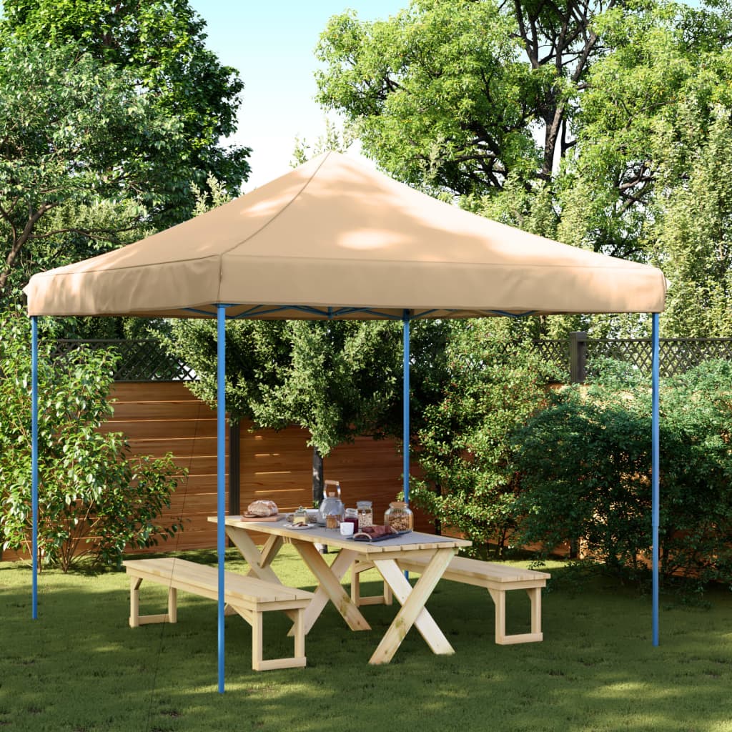 Foldable Party Tent Pop-Up Beige 292x292x315 cm - Design Hut