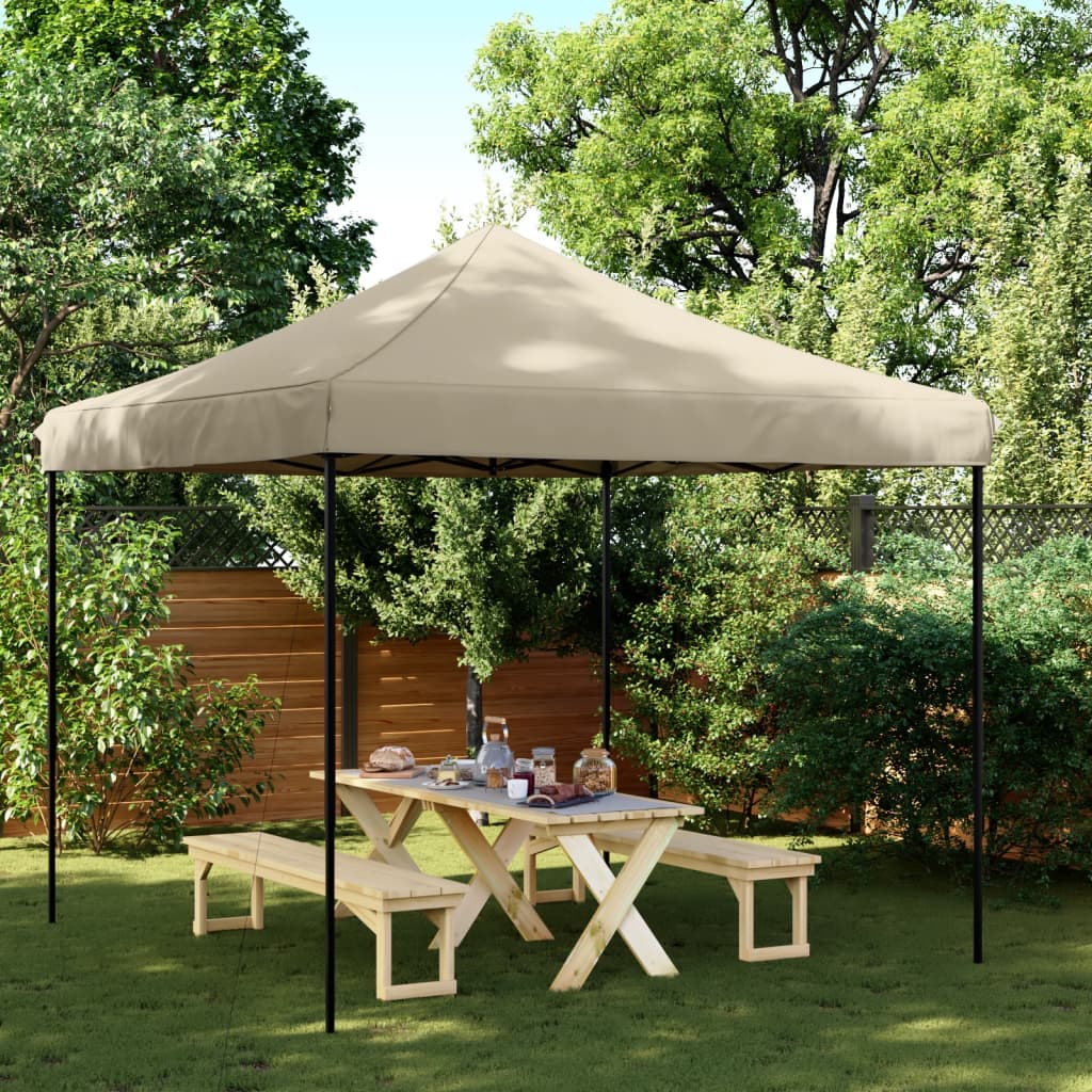 Foldable Party Tent Pop-Up Taupe 292x292x315 cm - Design Hut