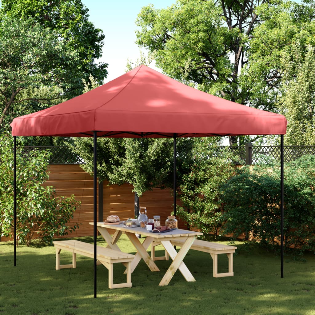 Foldable Party Tent Pop-Up Burgundy 292x292x315 cm - Design Hut