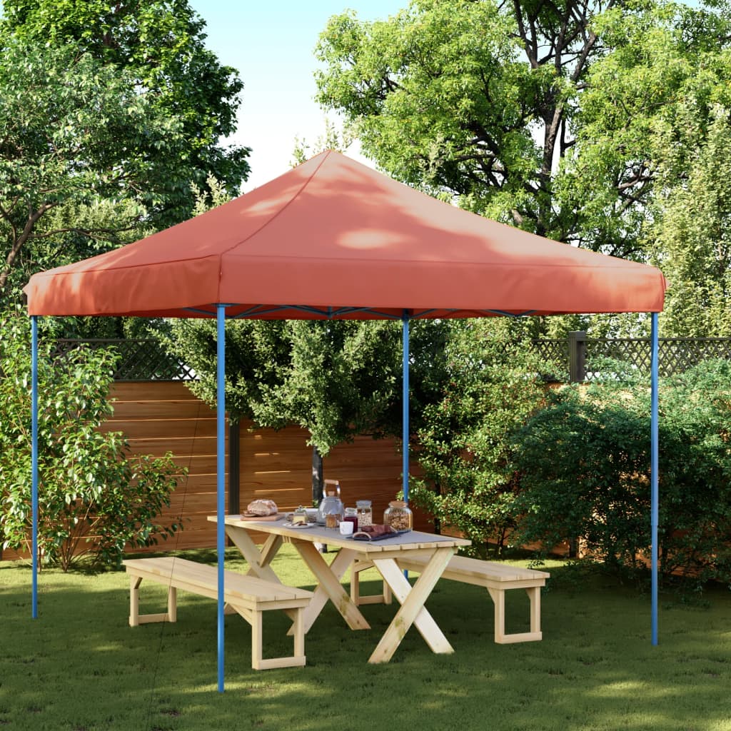Foldable Party Tent Pop-Up Terracotta 292x292x315 cm - Design Hut