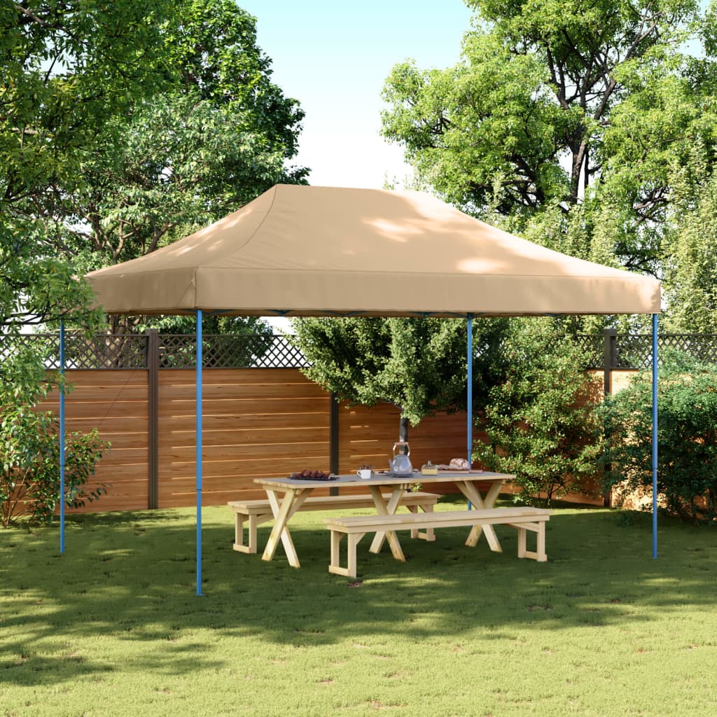 Foldable Party Tent Pop-Up Beige 440x292x315 cm - Design Hut