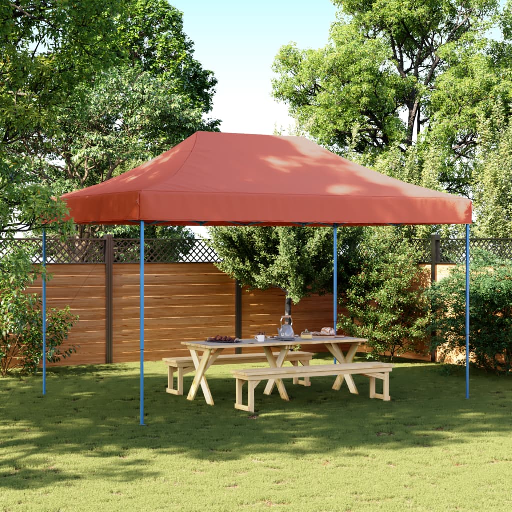 Foldable Party Tent Pop-Up Terracotta 440x292x315 cm - Design Hut