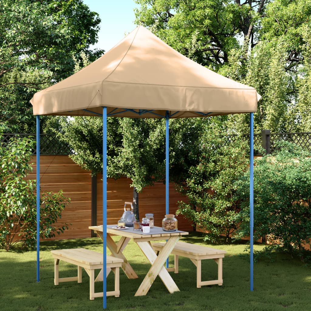 Foldable Party Tent Pop-Up Beige 200x200x306 cm - Design Hut