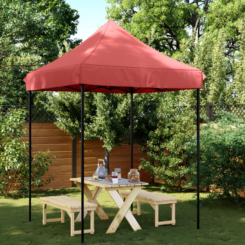 Foldable Party Tent Pop-Up Burgundy 200x200x306 cm - Design Hut