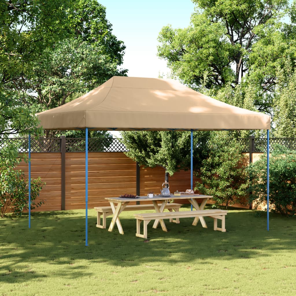 Foldable Party Tent Pop-Up Beige 410x279x315 cm - Design Hut