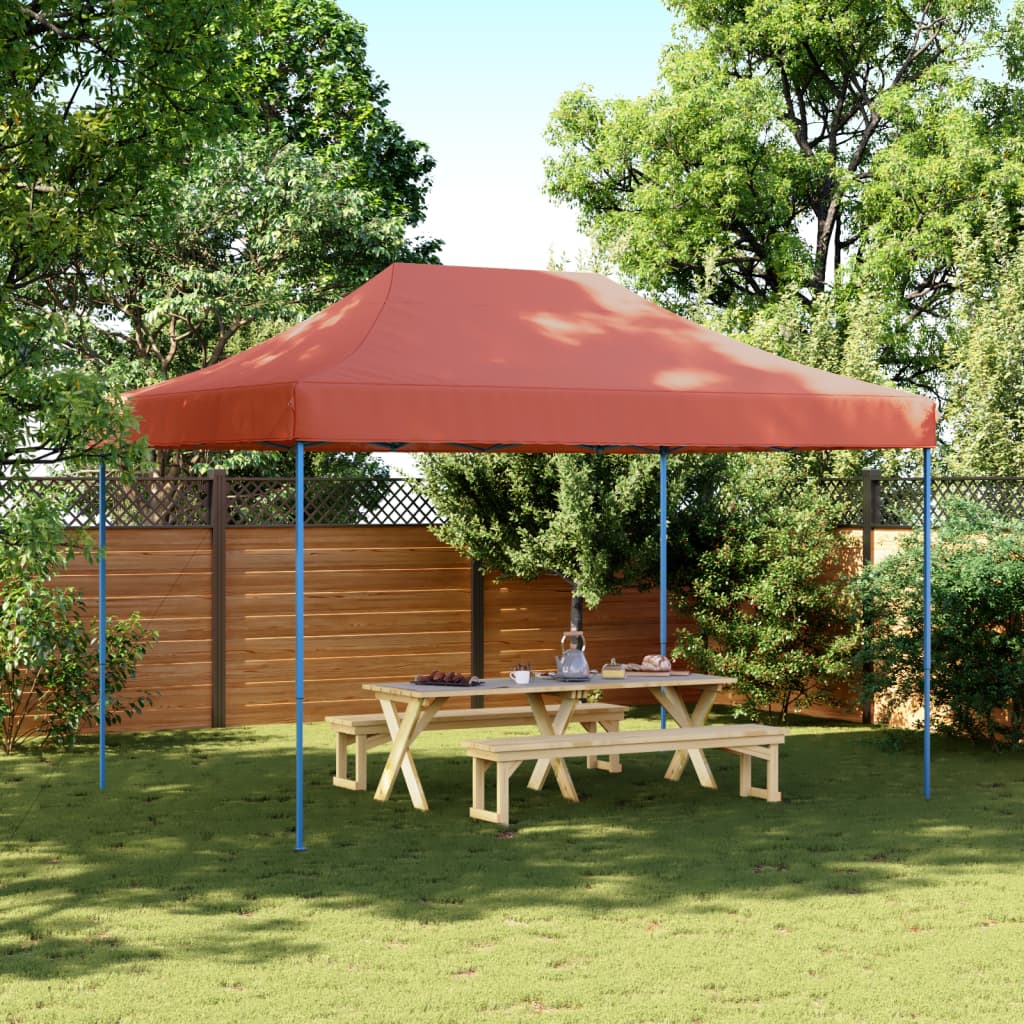 Foldable Party Tent Pop-Up Terracotta 410x279x315 cm - Design Hut