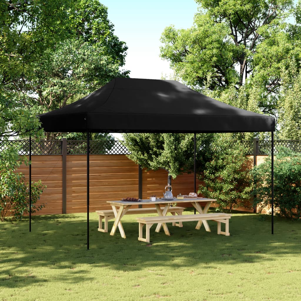 Foldable Party Tent Pop-Up Black 410x279x315 cm - Design Hut