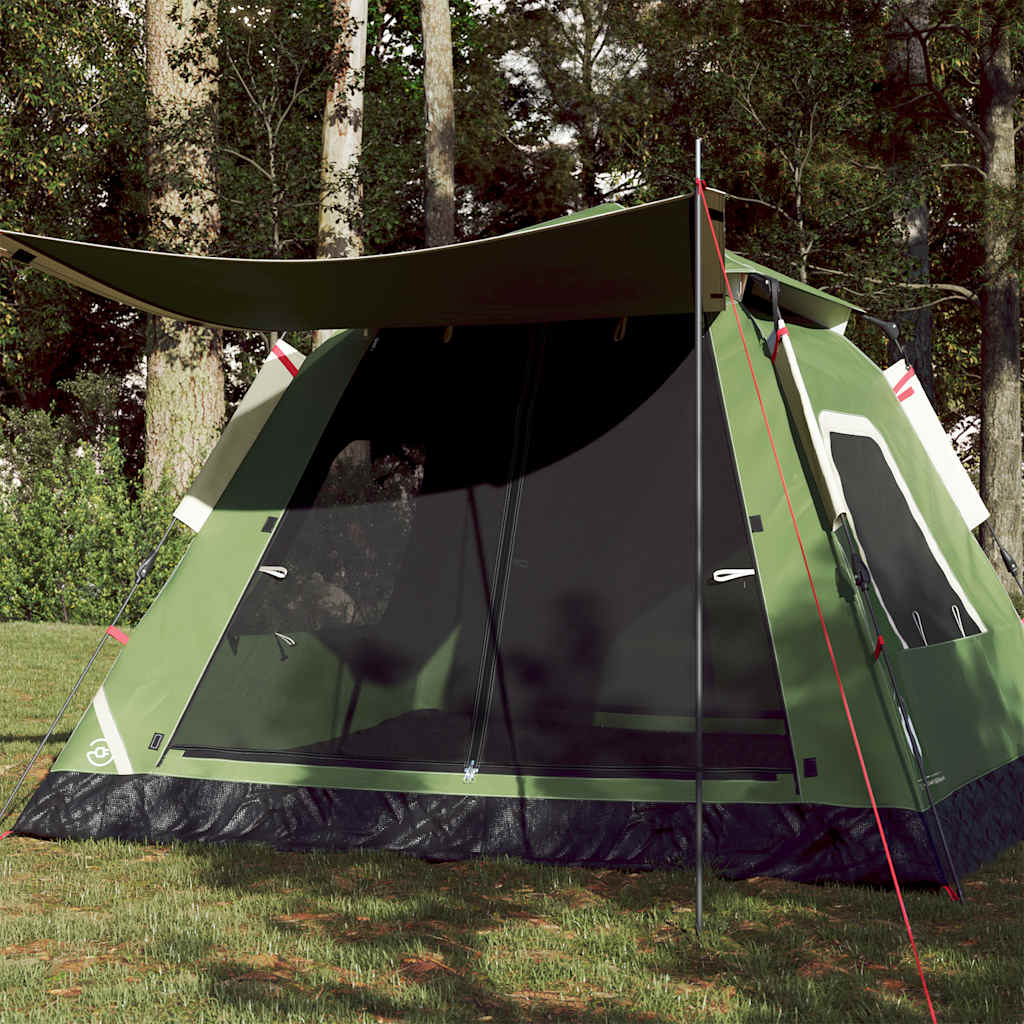 Camping Tent Dome 5-Person Green Quick Release - Millennium Furniture