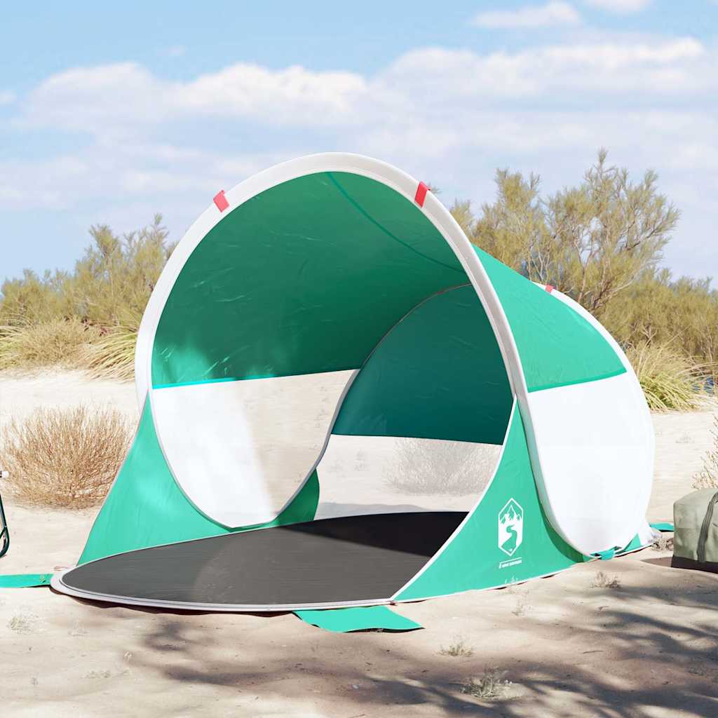 Beach Tent Sea Green Pop-up Waterproof - vid-4004150 - Direct Imports