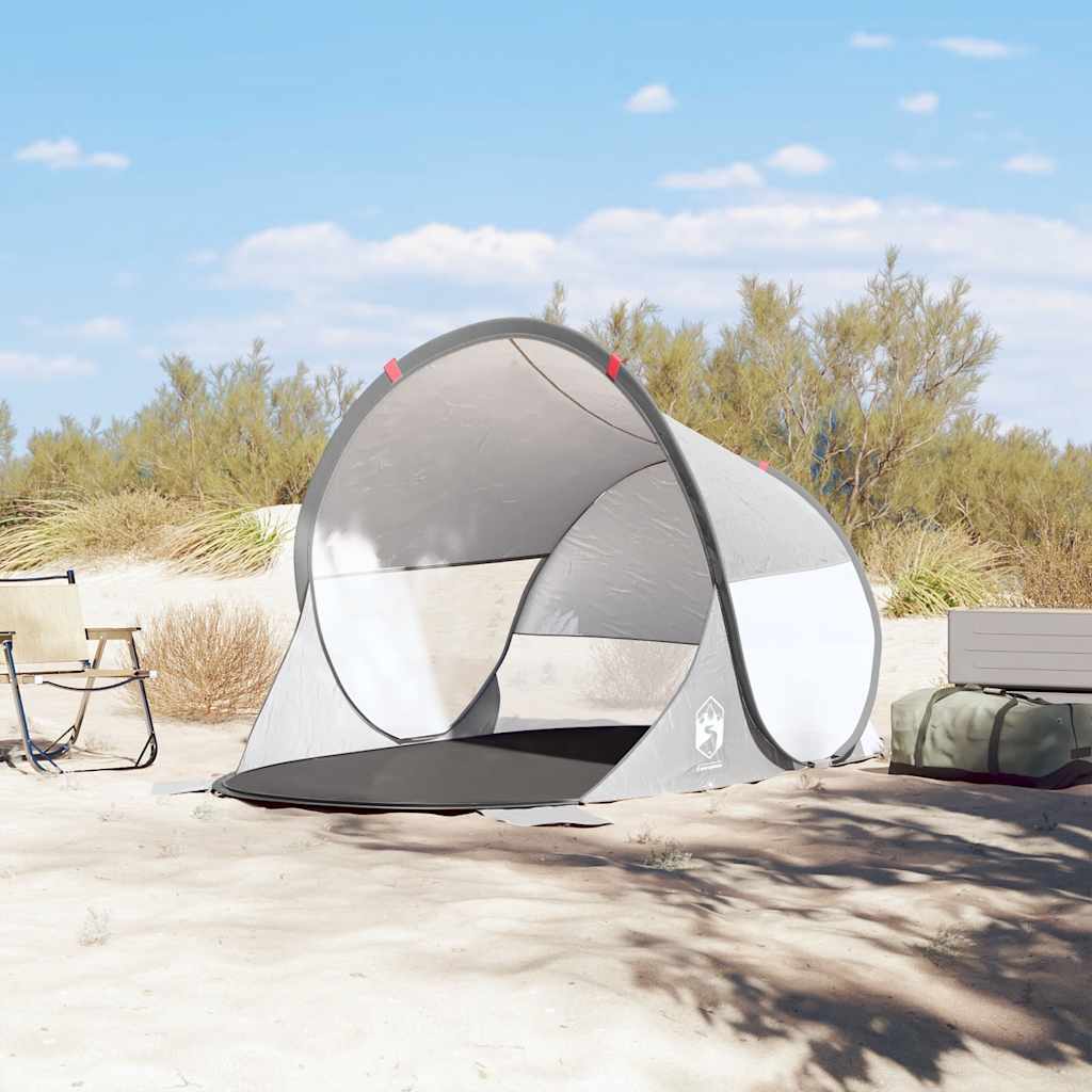 Beach Tent Grey Pop-up Waterproof - vid-4004151 - Direct Imports