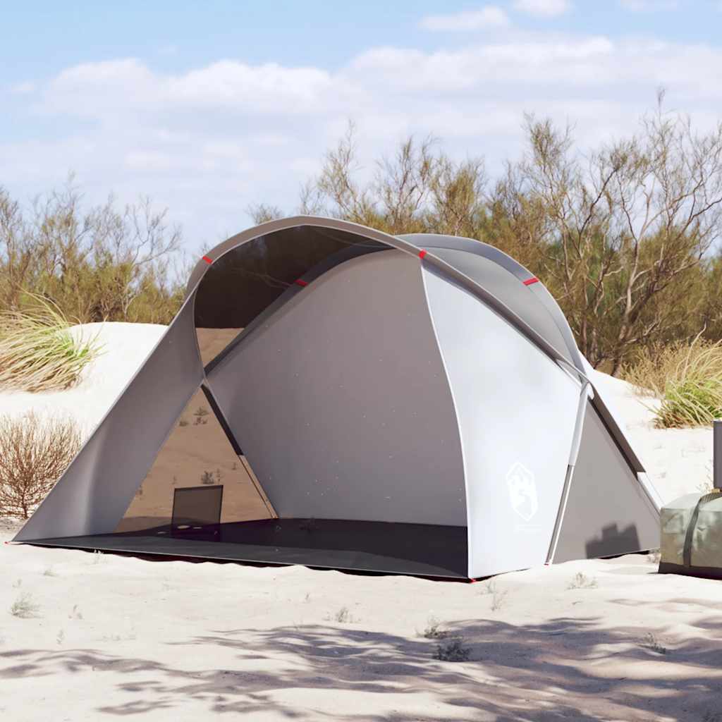 Beach Tent 2-Person Grey Pop-up Waterproof - Charlotte Dunes
