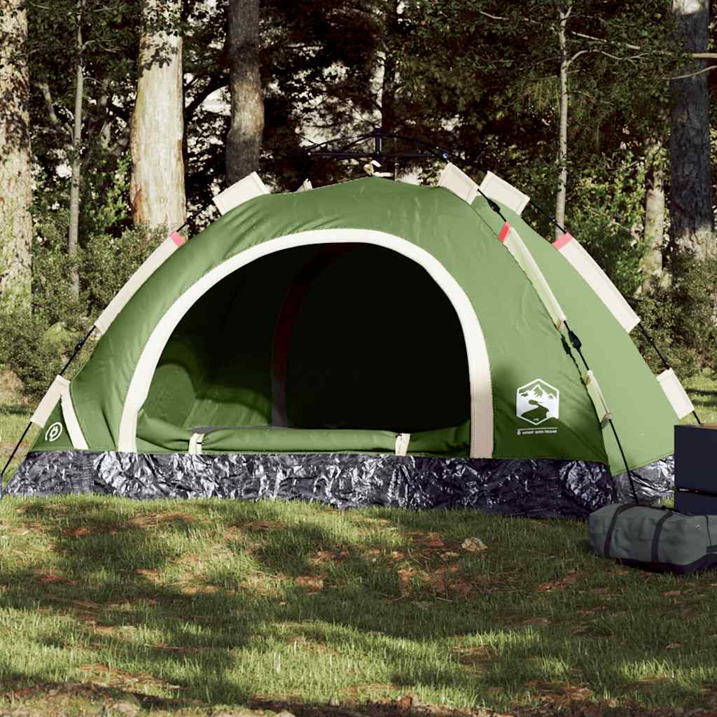 Camping Tent 4-Person Green Quick Release - Charlotte Dunes