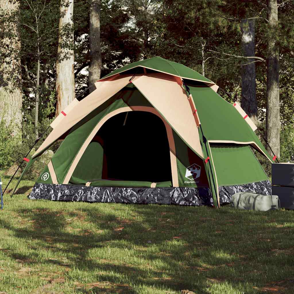 Camping Tent Dome 5-Person Green Quick Release - Charlotte Dunes