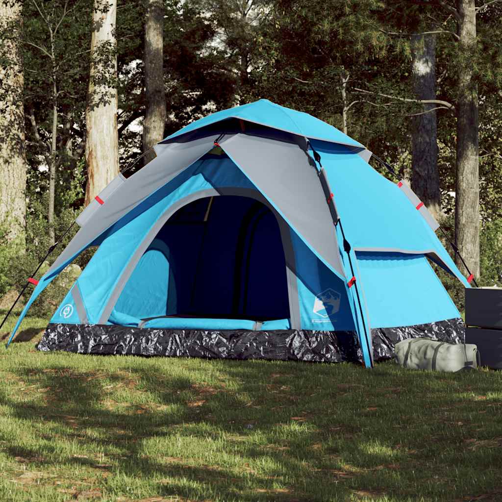 Camping Tent Dome 5-Person Blue Quick Release - Design Hut