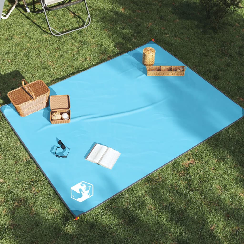 Picnic Blanket with Pegs Blue 205x155 cm - Direct Imports