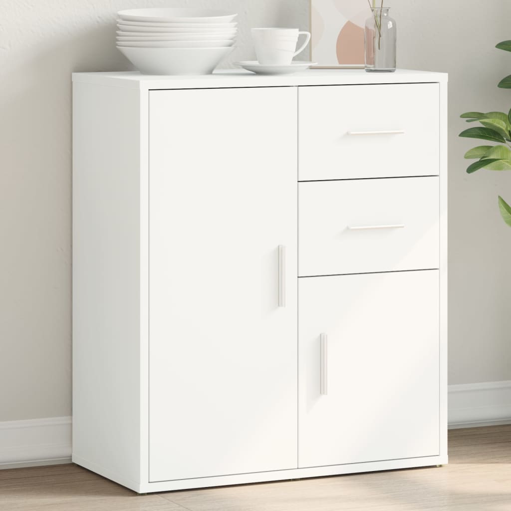Sideboard White 60x31x70 cm Engineered Wood - Decor Base