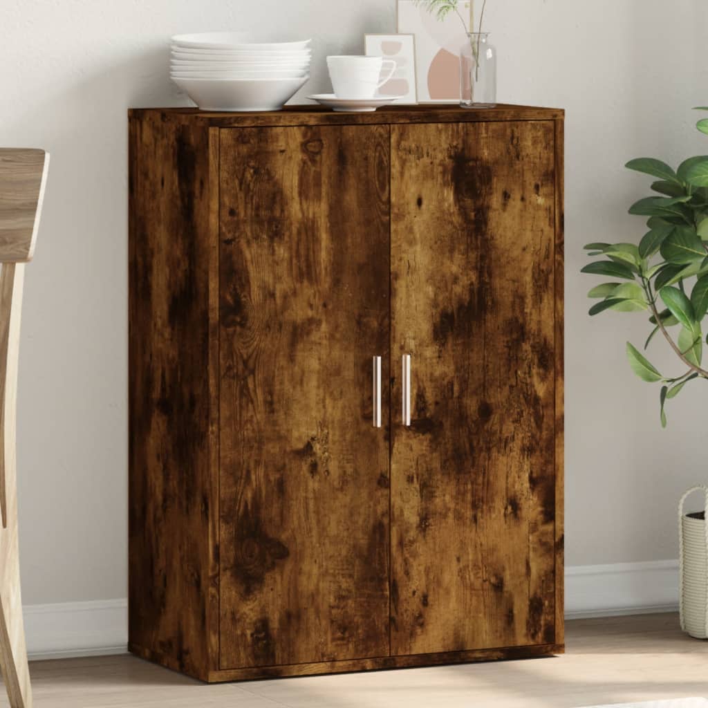 Sideboard Smoked Oak 60x31x84 cm Engineered Wood - R and M Furniture