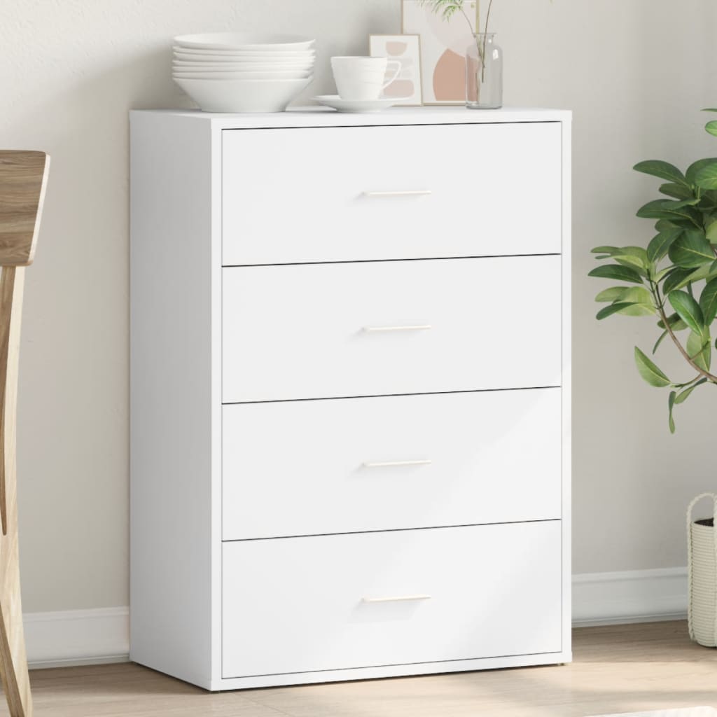 Sideboard White 60x31x84 cm Engineered Wood - Brittle & Co