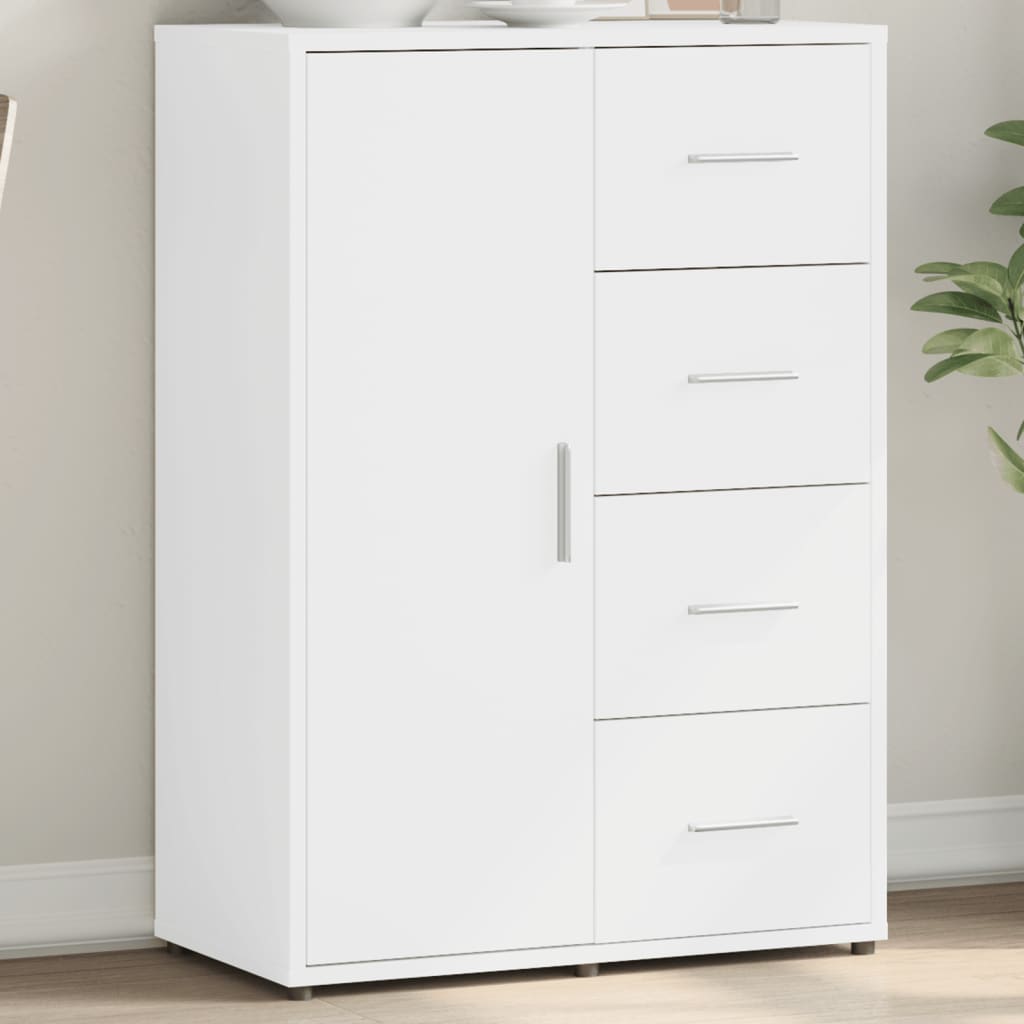 Sideboard White 60x31x84 cm Engineered Wood - Brittle & Co