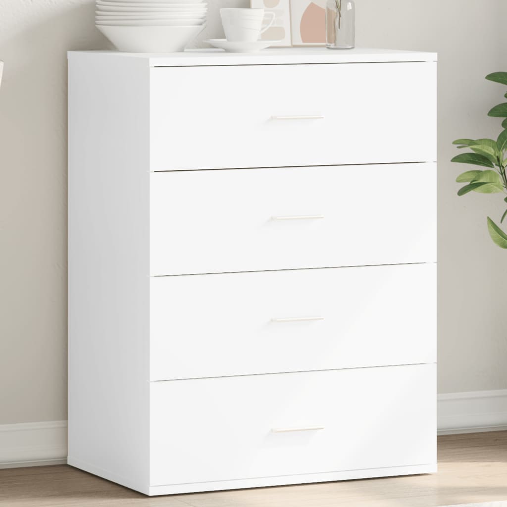 Sideboard White 60x39x80 cm Engineered Wood - Brittle & Co