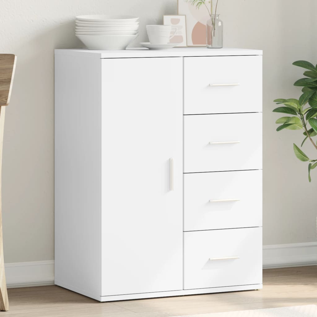 Sideboard White 59x39x80 cm Engineered Wood - Brittle & Co