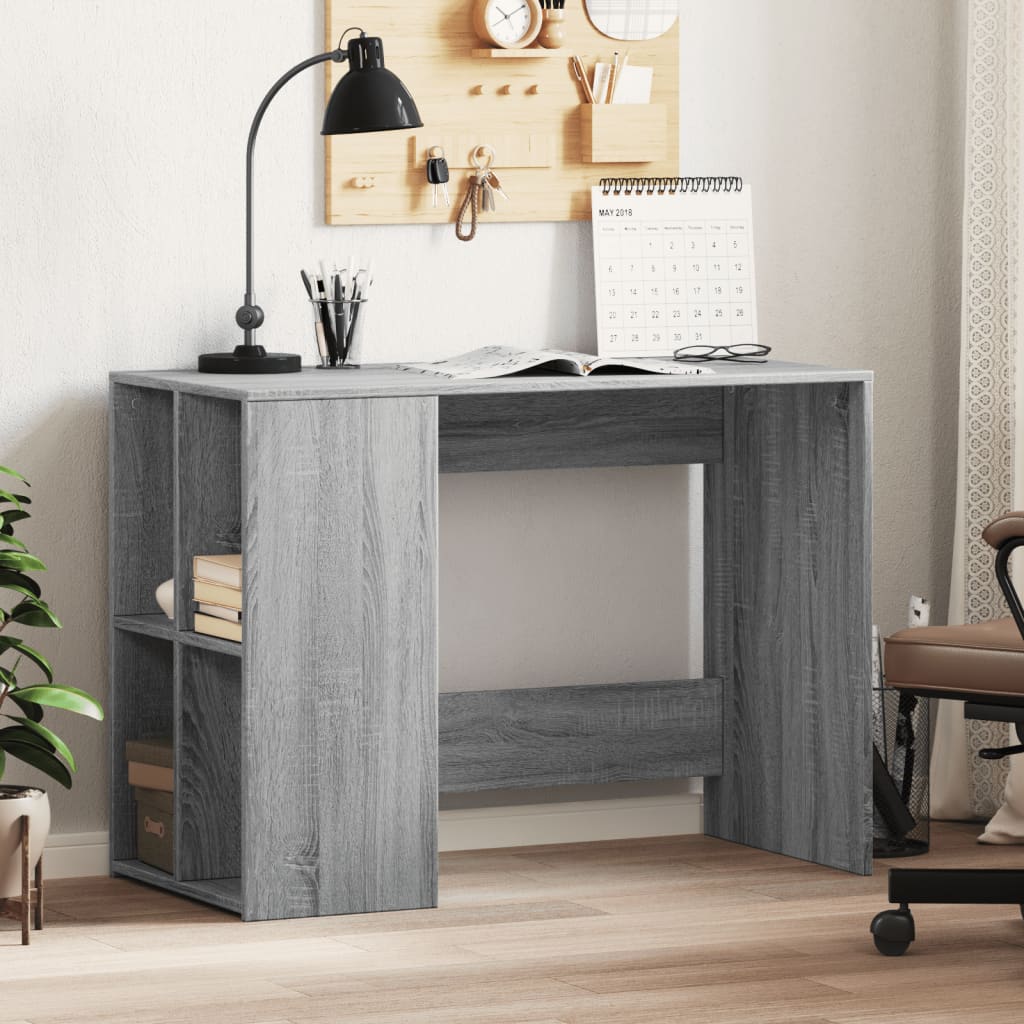 Desk Grey Sonoma 102x50x75 cm Engineered Wood - Decor Base