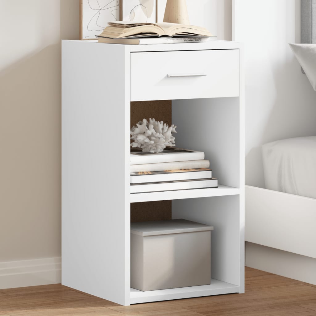 Bedside Cabinets 2 pcs White 35x34x65 cm Engineered Wood - Discount Dealers