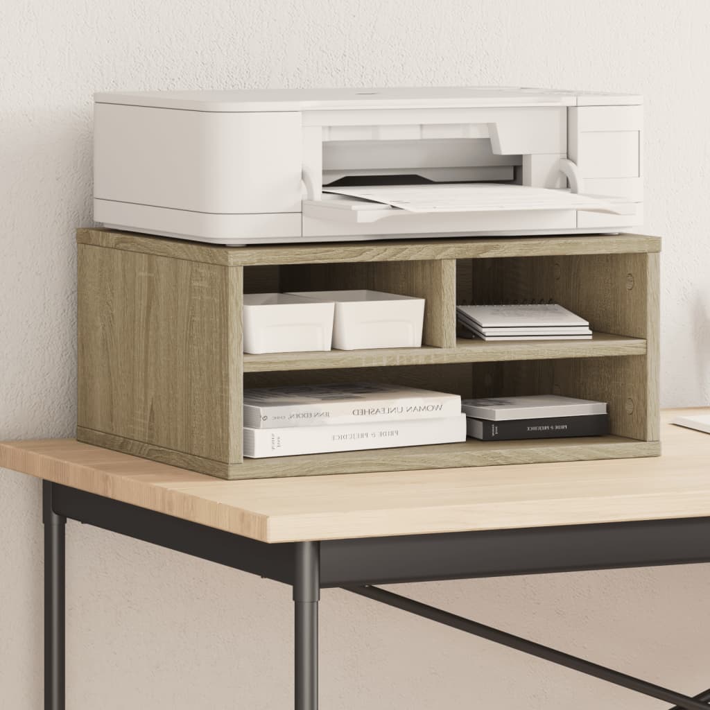 Printer Stand Sonoma Oak 49x40x22,5 cm Engineered Wood - Brittle & Co