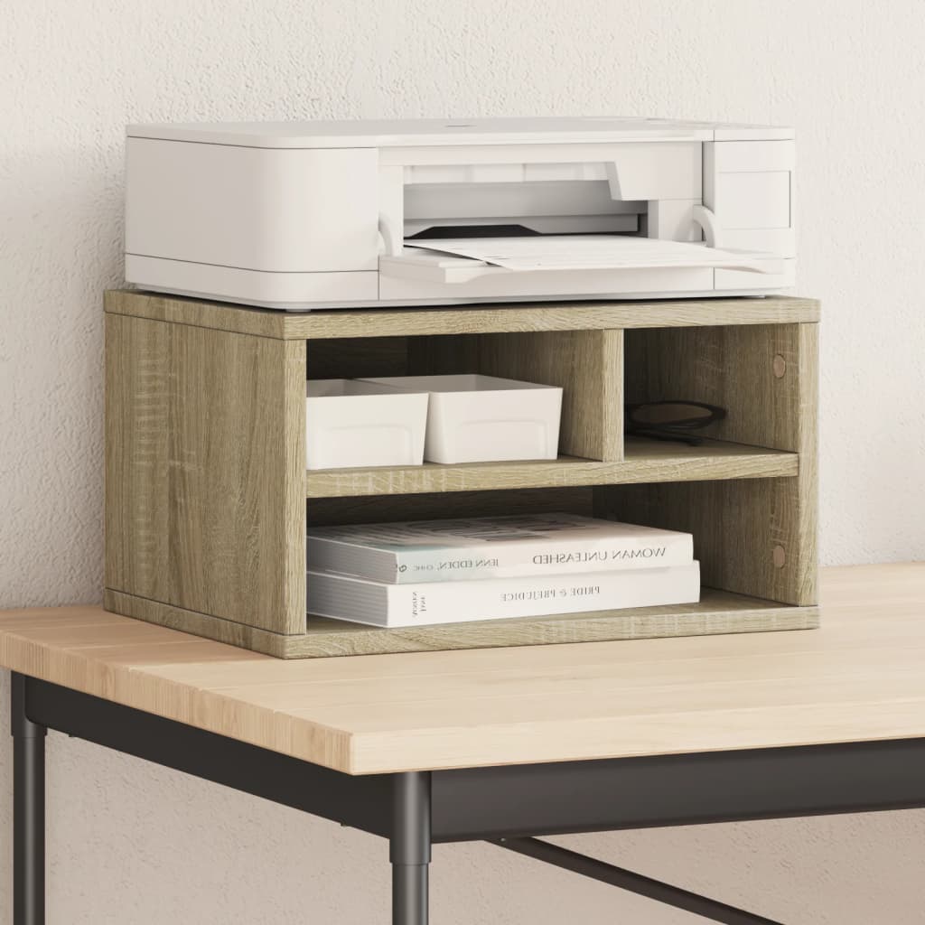 Printer Stand Sonoma Oak 40x32x22,5 cm Engineered Wood - All Things Good