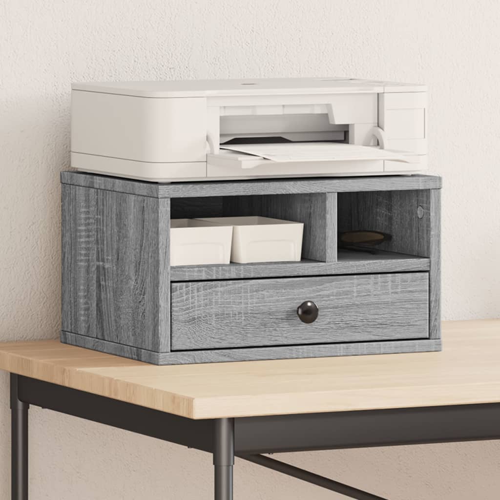 Printer Stand Grey Sonoma 40x32x22,5 cm Engineered Wood - All Things Good