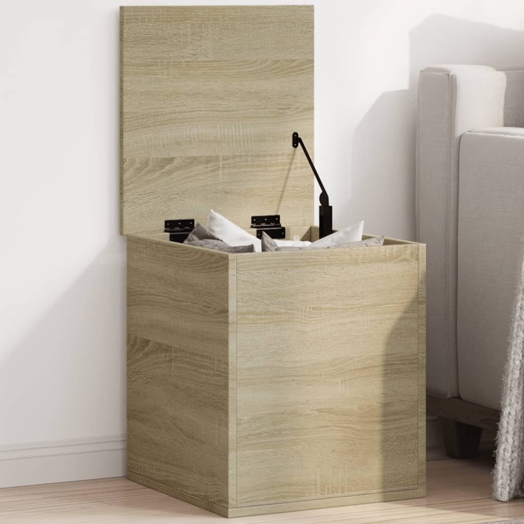 Storage Box Sonoma Oak 40x42x46 cm Engineered Wood - All Things Good