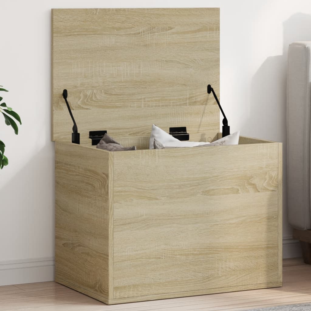 Storage Box Sonoma Oak 60x42x46 cm Engineered Wood - Decor Base