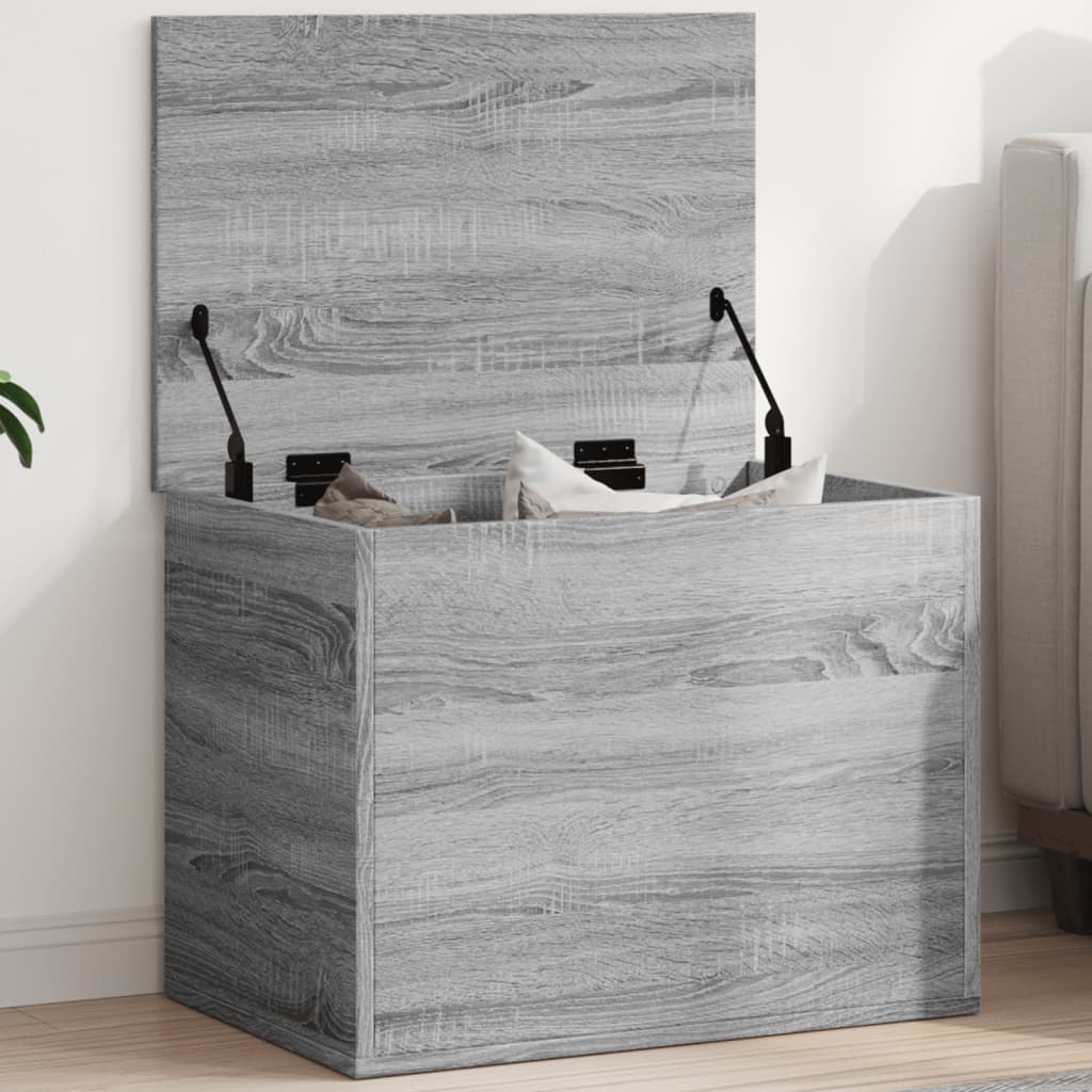 Storage Box Grey Sonoma 60x42x46 cm Engineered Wood - Decor Base