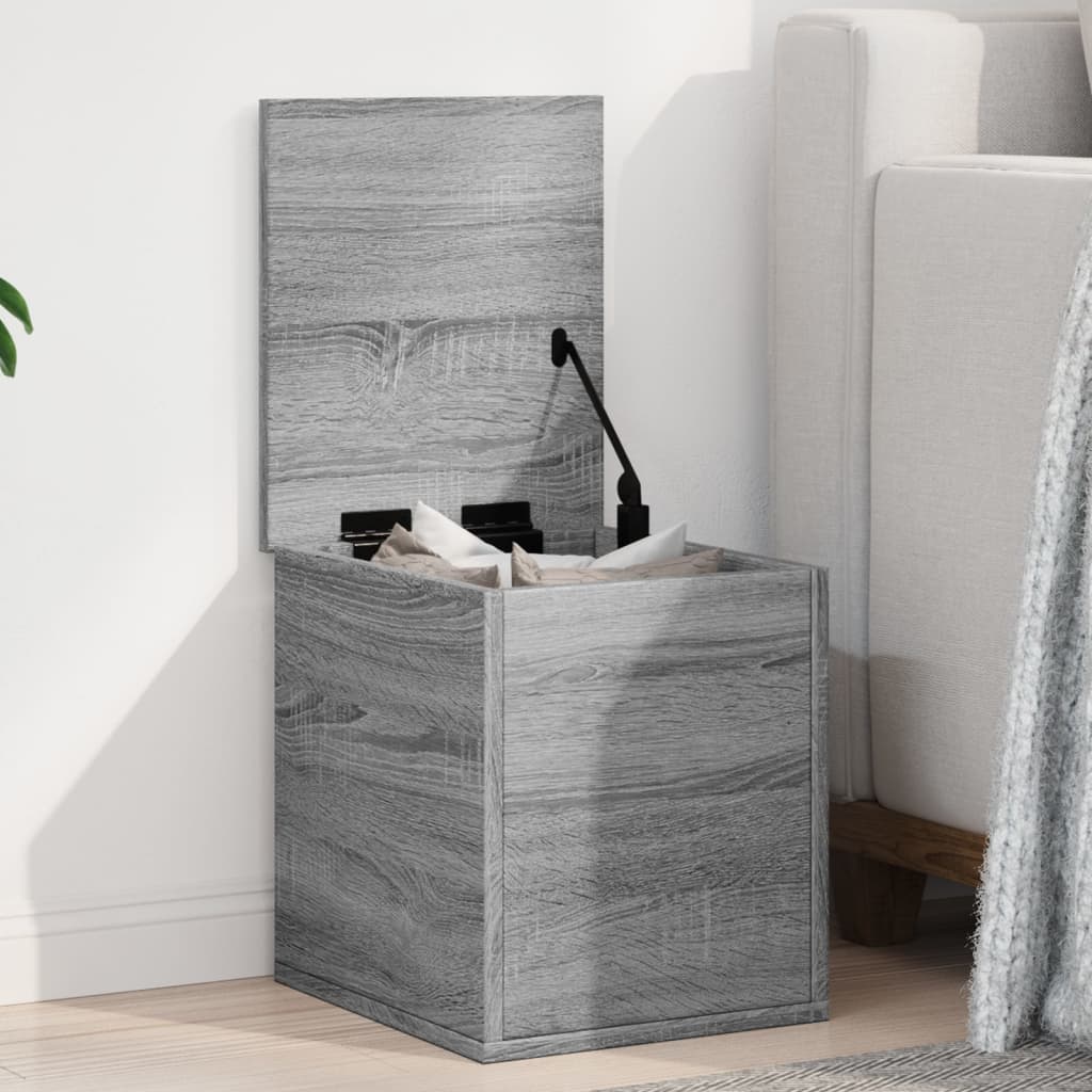 Storage Box Grey Sonoma 30x35x35 cm Engineered Wood - Design Hut