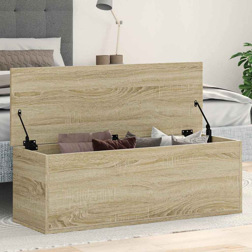 Storage Box Sonoma Oak 102x35x35 cm Engineered Wood - Design Hut
