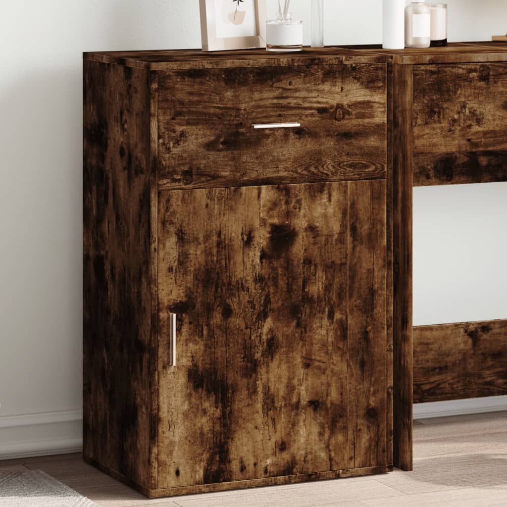 Storage Cabinet Smoked Oak 56.5x39x90 cm Engineered Wood - Direct Imports