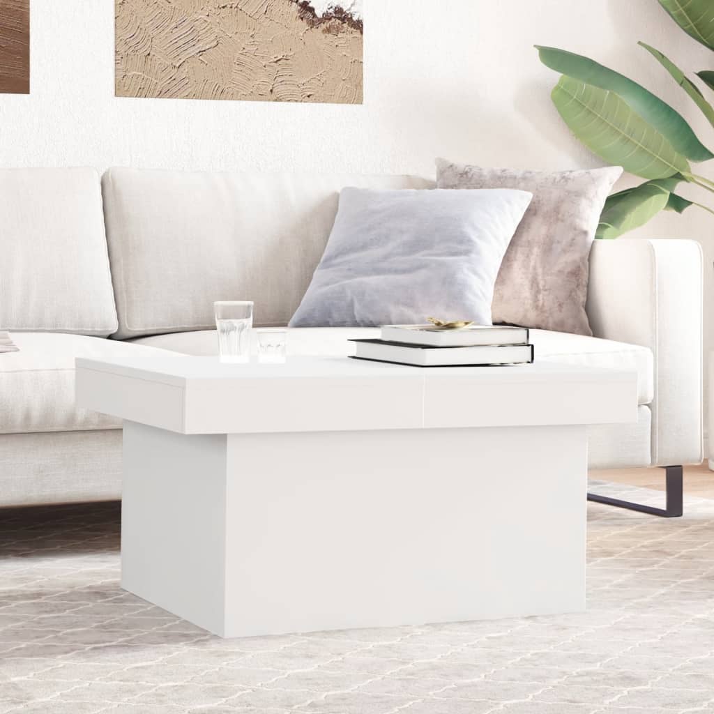 Coffee Table White 100x55x40 cm Engineered Wood - Design Hut