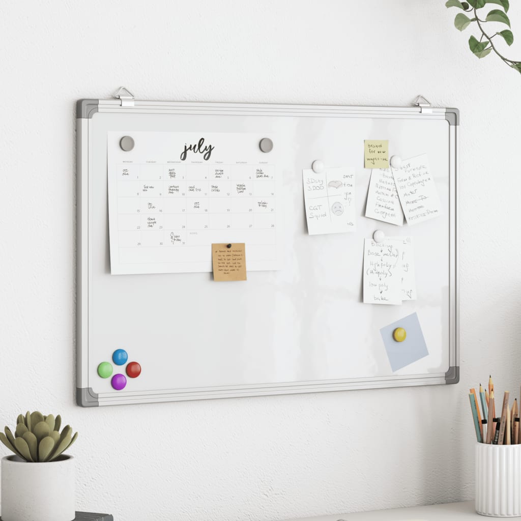 Magnetic Whiteboard 60x40x1.7 cm Aluminium - All Things Good