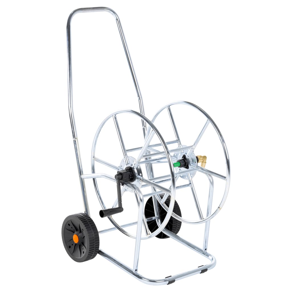 Hose Reel Cart for 80 m 3/4" Hose Steel - vid-4005284 - Merkel Designers