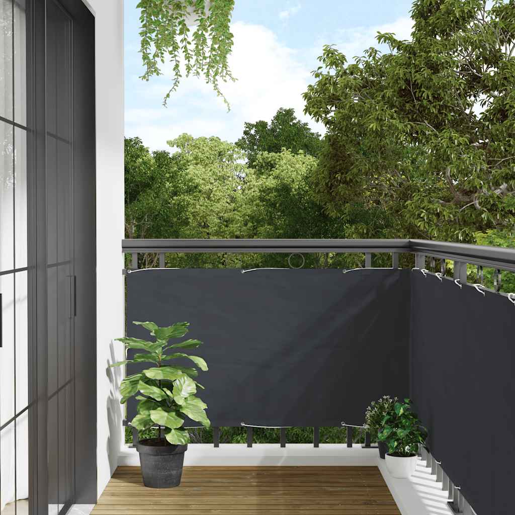 Balcony Privacy Screen Anthracite 300x90 cm PVC - Merkel Designers