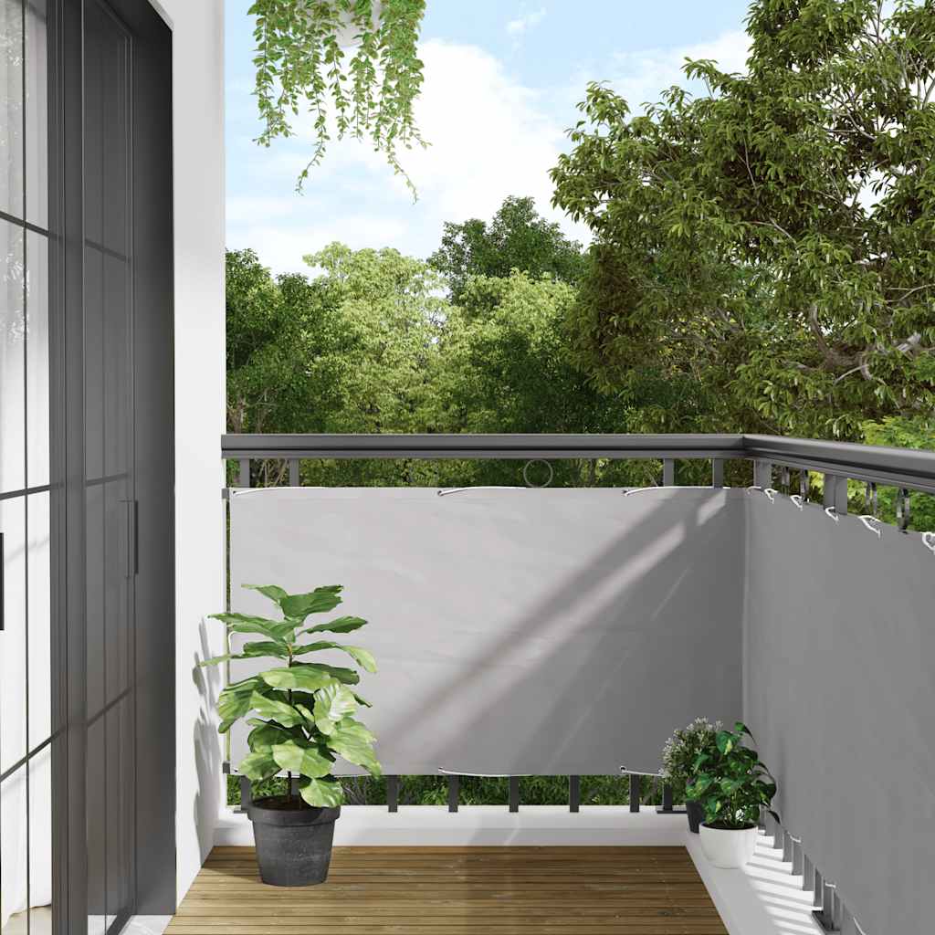Balcony Privacy Screen Grey 500x90 cm PVC - Merkel Designers