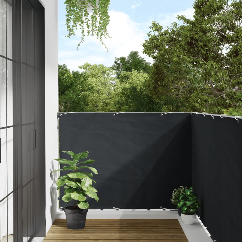 Balcony Privacy Screen Anthracite 600x120 cm PVC - Direct Imports