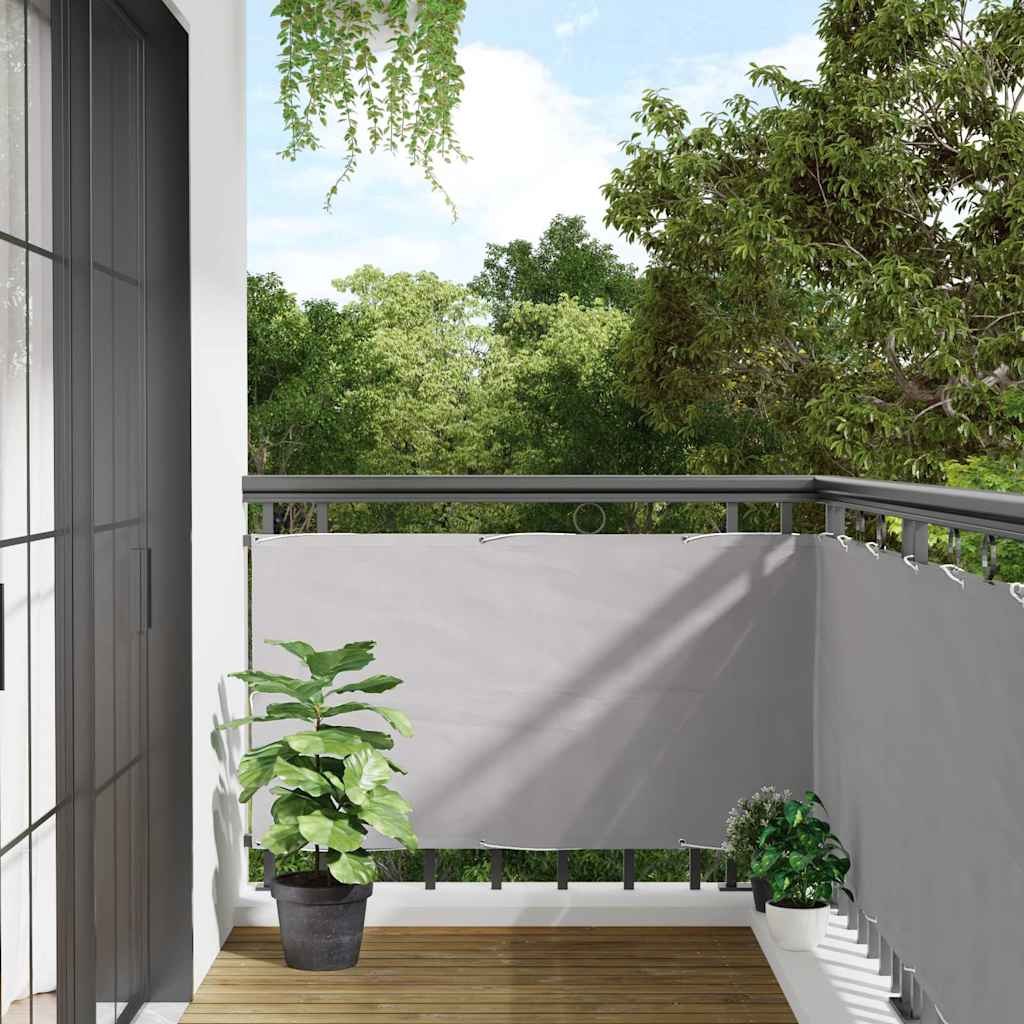 Balcony Privacy Screen Grey 400x120 cm PVC - Direct Imports