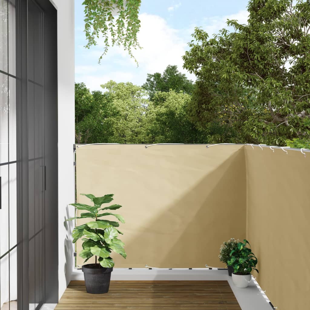 Balcony Privacy Screen Cream 700x120 cm PVC - Direct Imports