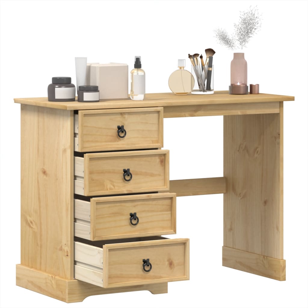 Dressing Table Corona104x47x75 cm Solid Wood Pine - Decor Base