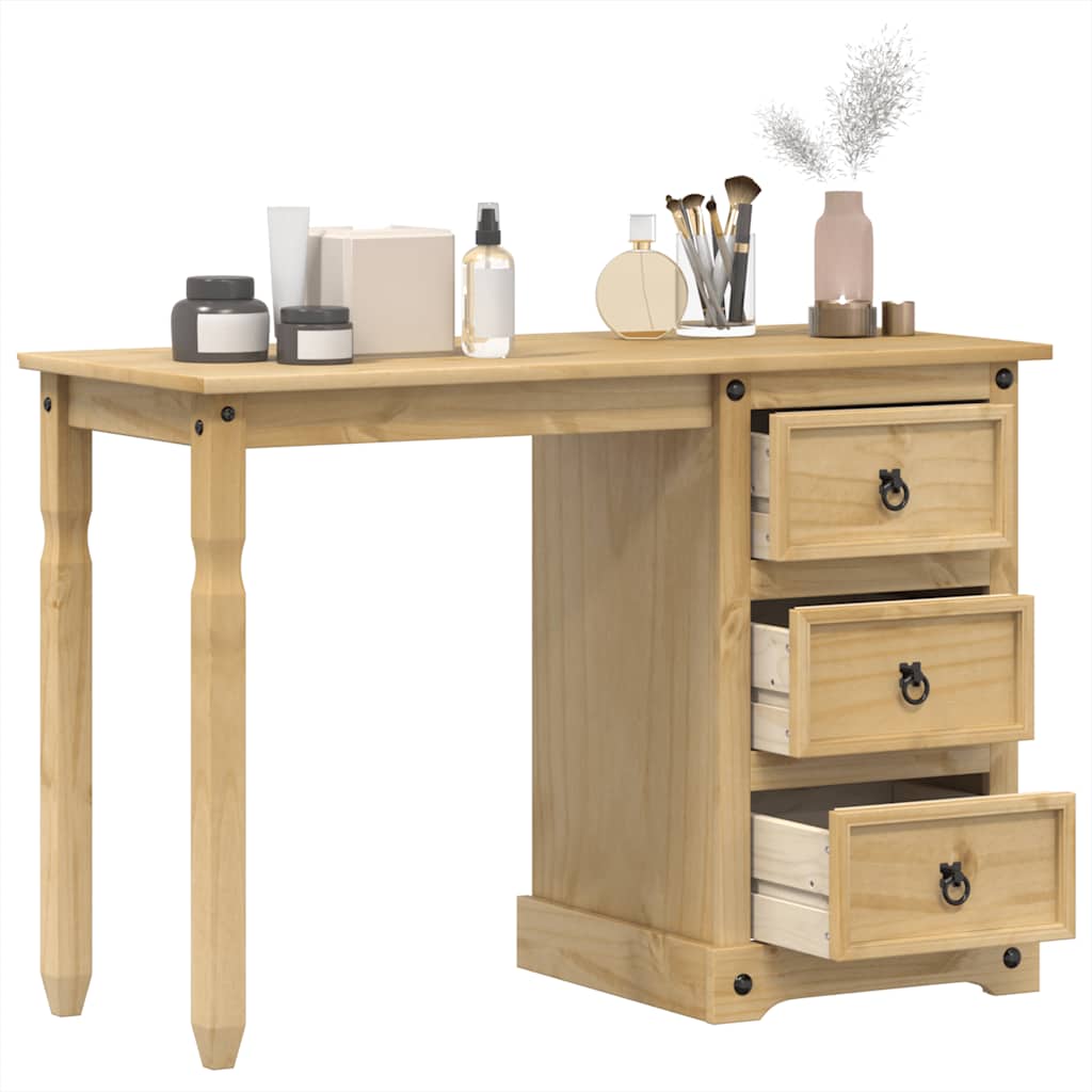 Dressing Table Corona 110x47x75 cm Solid Wood Pine - Decor Base