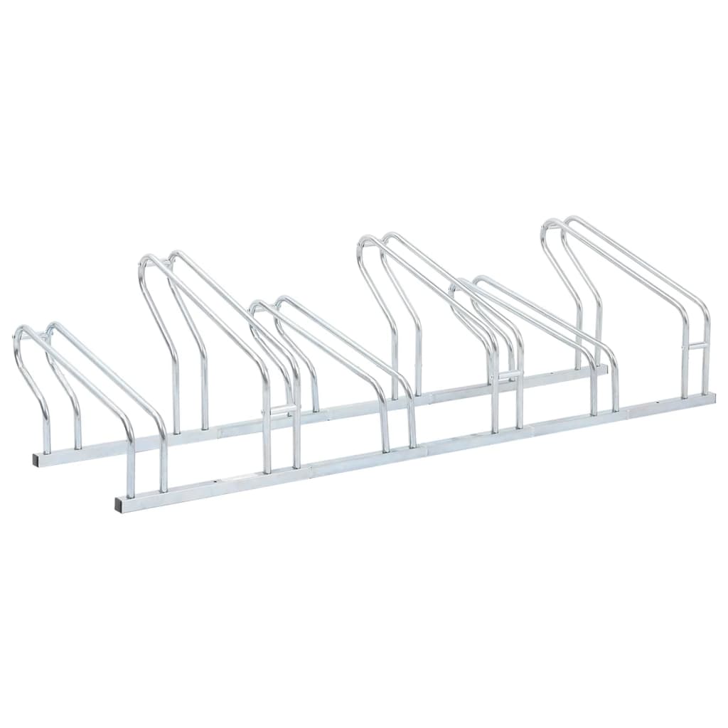 Bicycle Stand for 6 Bikes Floor Freestanding Galvanised Steel - Design Hut