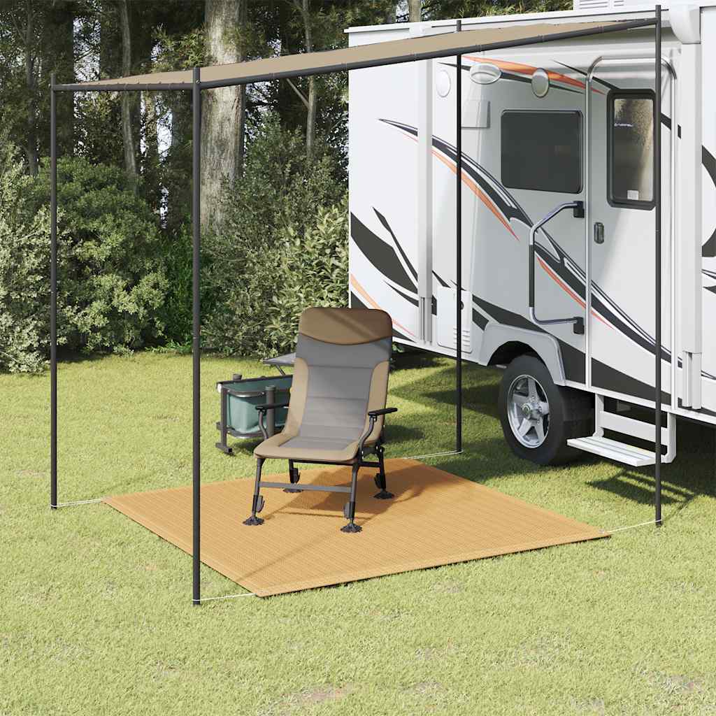 FLECOVE Tent Carpet Sand 200x200 cm HDPE - Charlotte Dunes