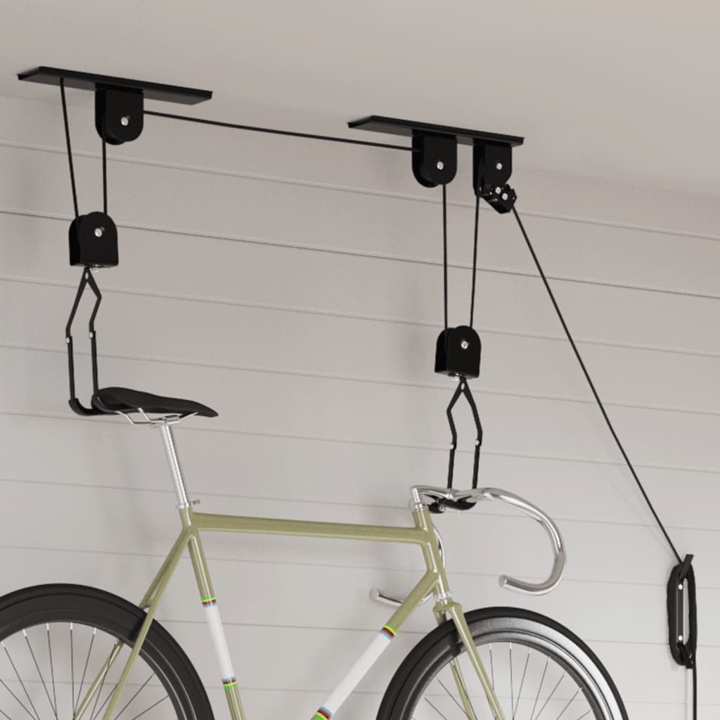 Bike Hoists with Ceiling Mount 2 pcs 20 kg - Merkel Designers