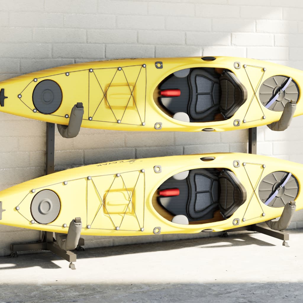 Kayak Storage Rack for 2 Kayak 250x57x127.5 cm Steel - Discount Dealers